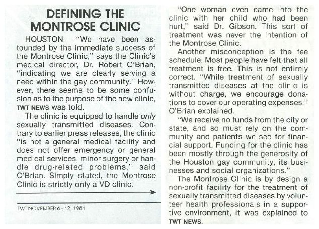 Montrose Clinic Legacy
